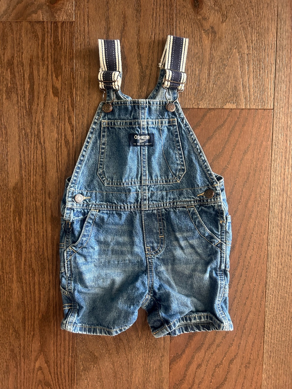 OshKosh Size 18 month Boy's Denim Shortalls Overalls